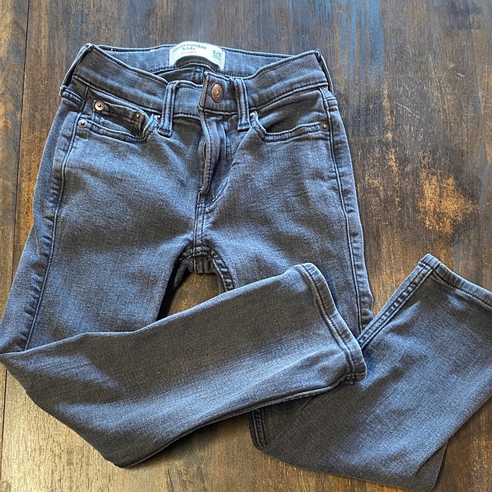 Abercrombie Kids Charcoal Straight Jeans